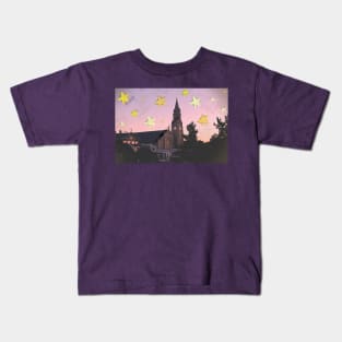 A Steeple Under Stars Kids T-Shirt